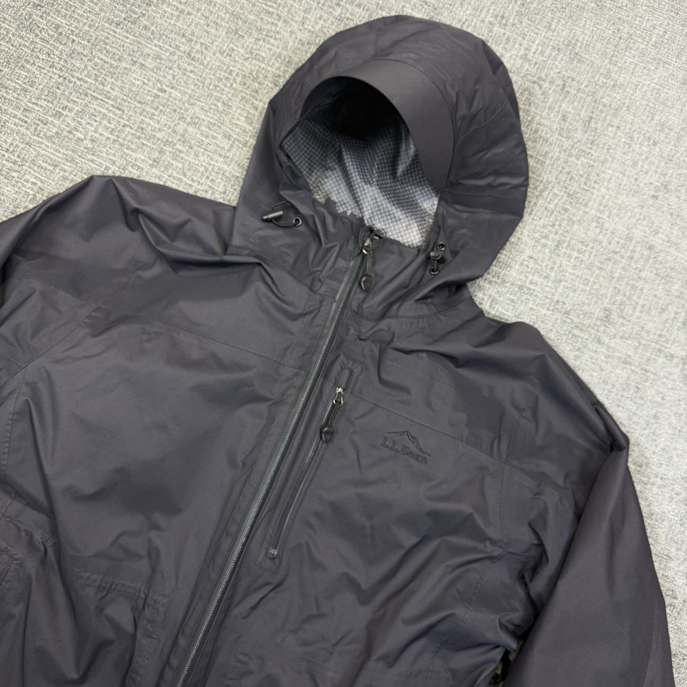 LL Bean Weather‎ Challenger 3-in-1 Hooded Jacket Primaloft Black Mens Medium